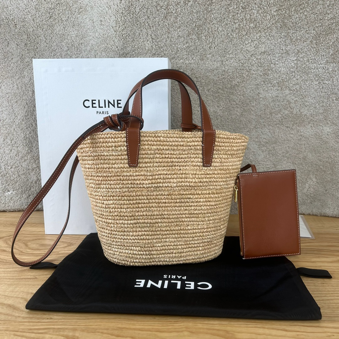 TEEN Plant-Based Material and Cowhide Leather Soft Classic Woven Tote Bag - Image 2