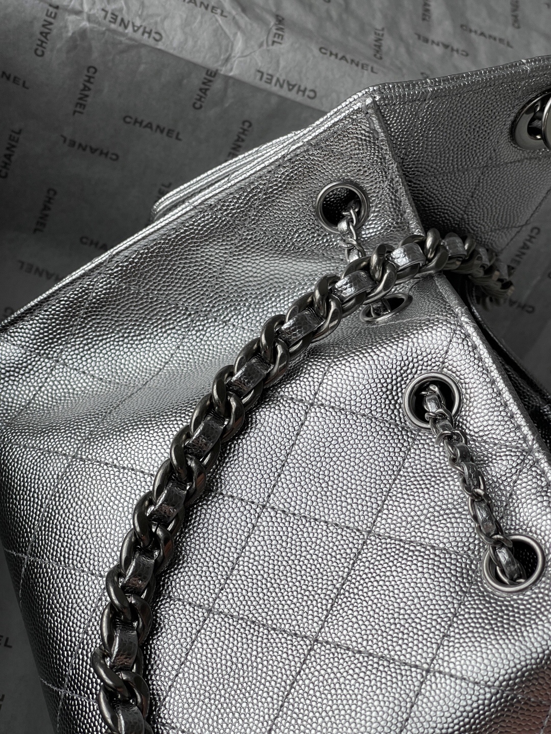 Chanel 25S Mini Hobo Drawstring Bucket Bag - Image 11