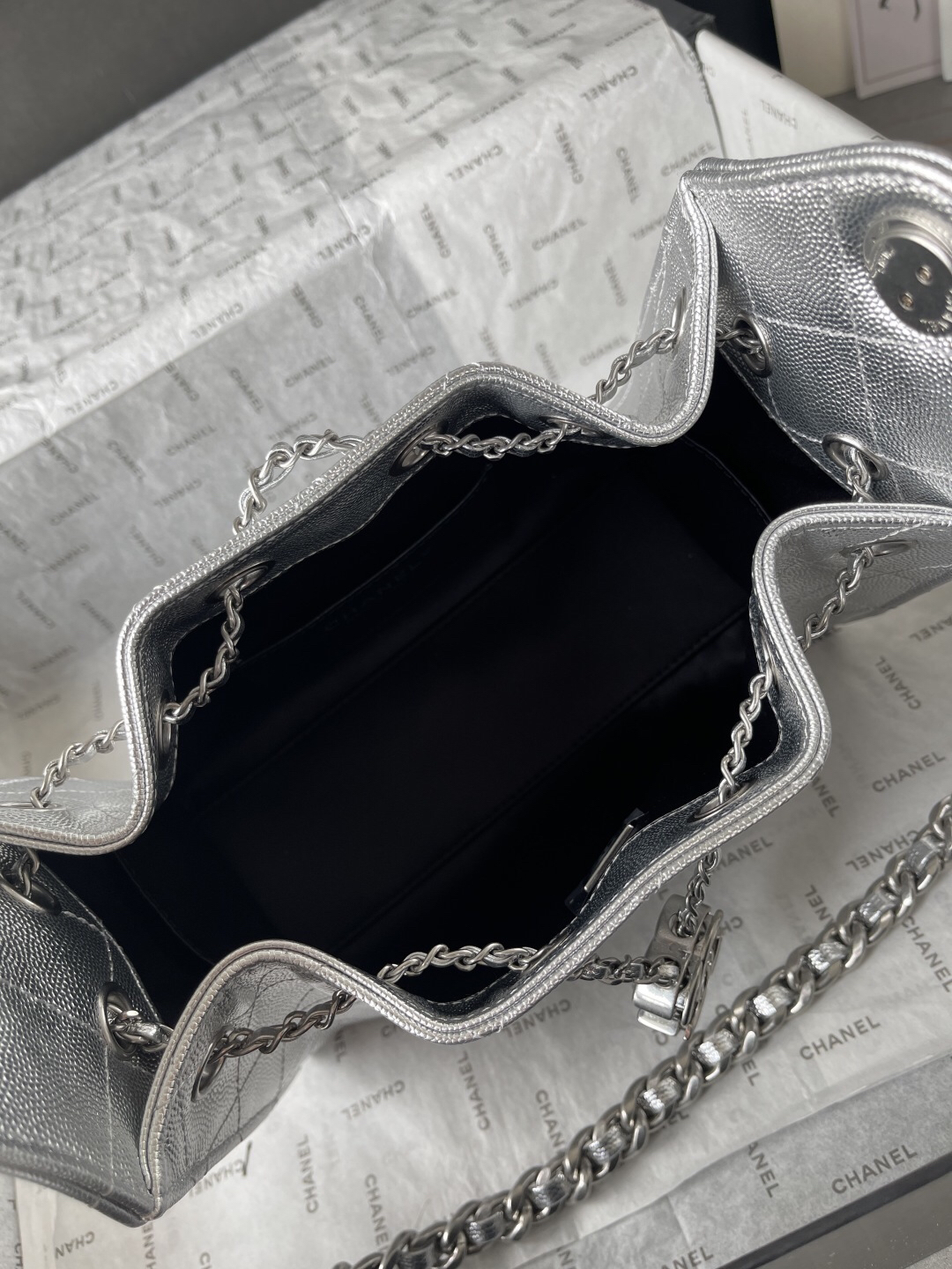 Chanel 25S Mini Hobo Drawstring Bucket Bag - Image 12
