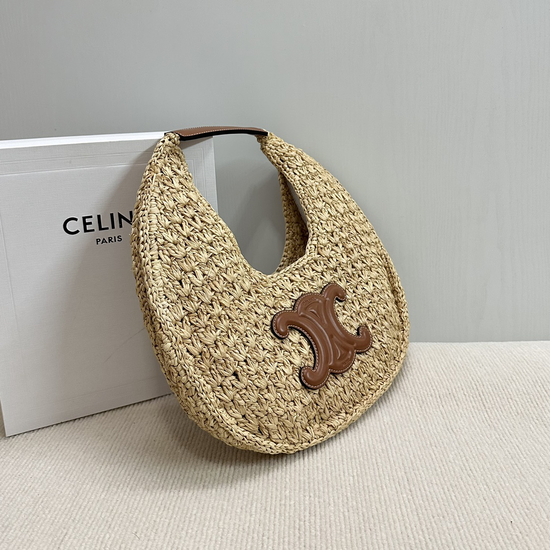 Celine Classic Nier Woven Hobo Bag - Image 3