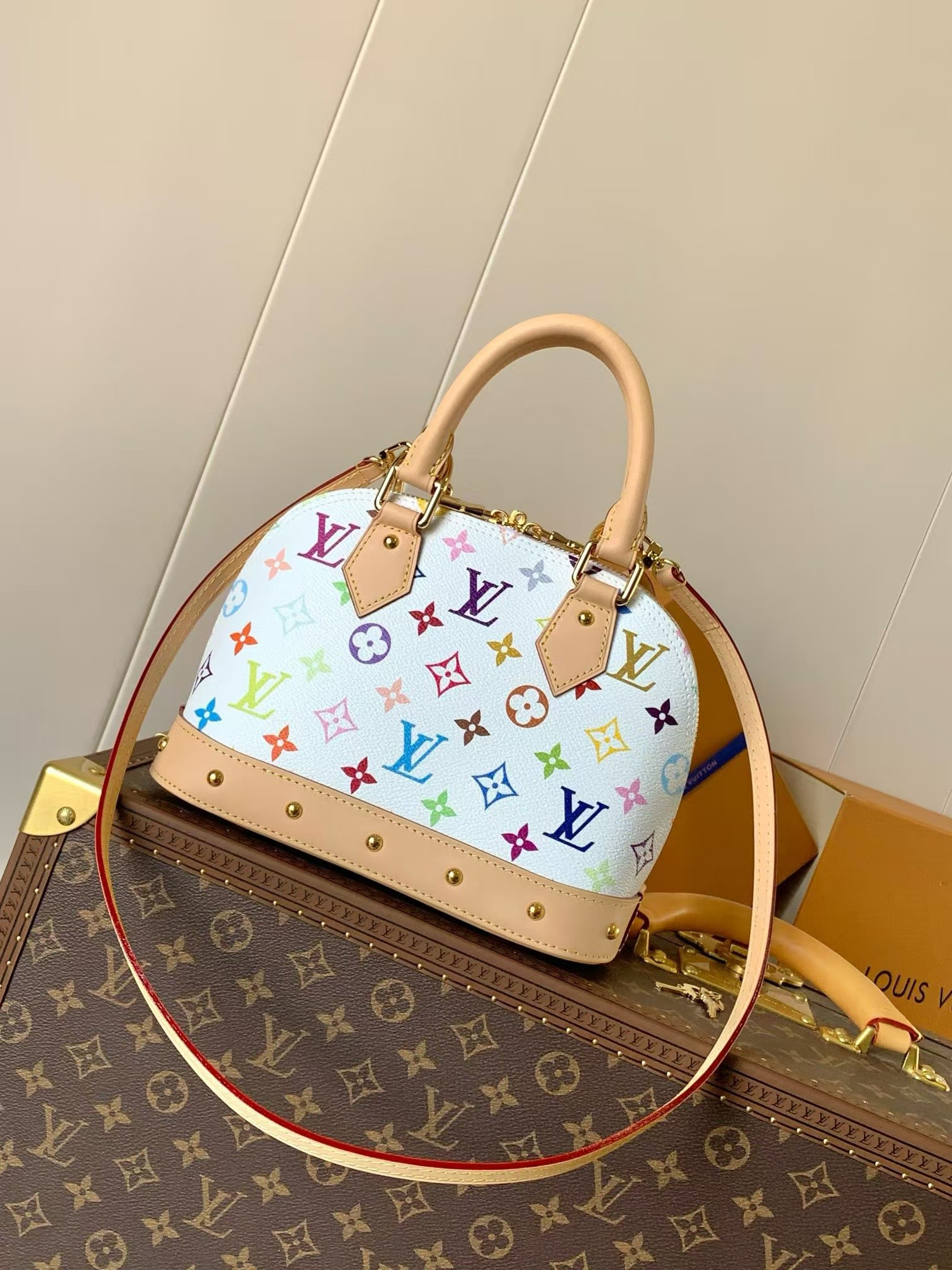 Louis Vuitton Alma BB Handbag in Monogram Coated Canvas - Image 3