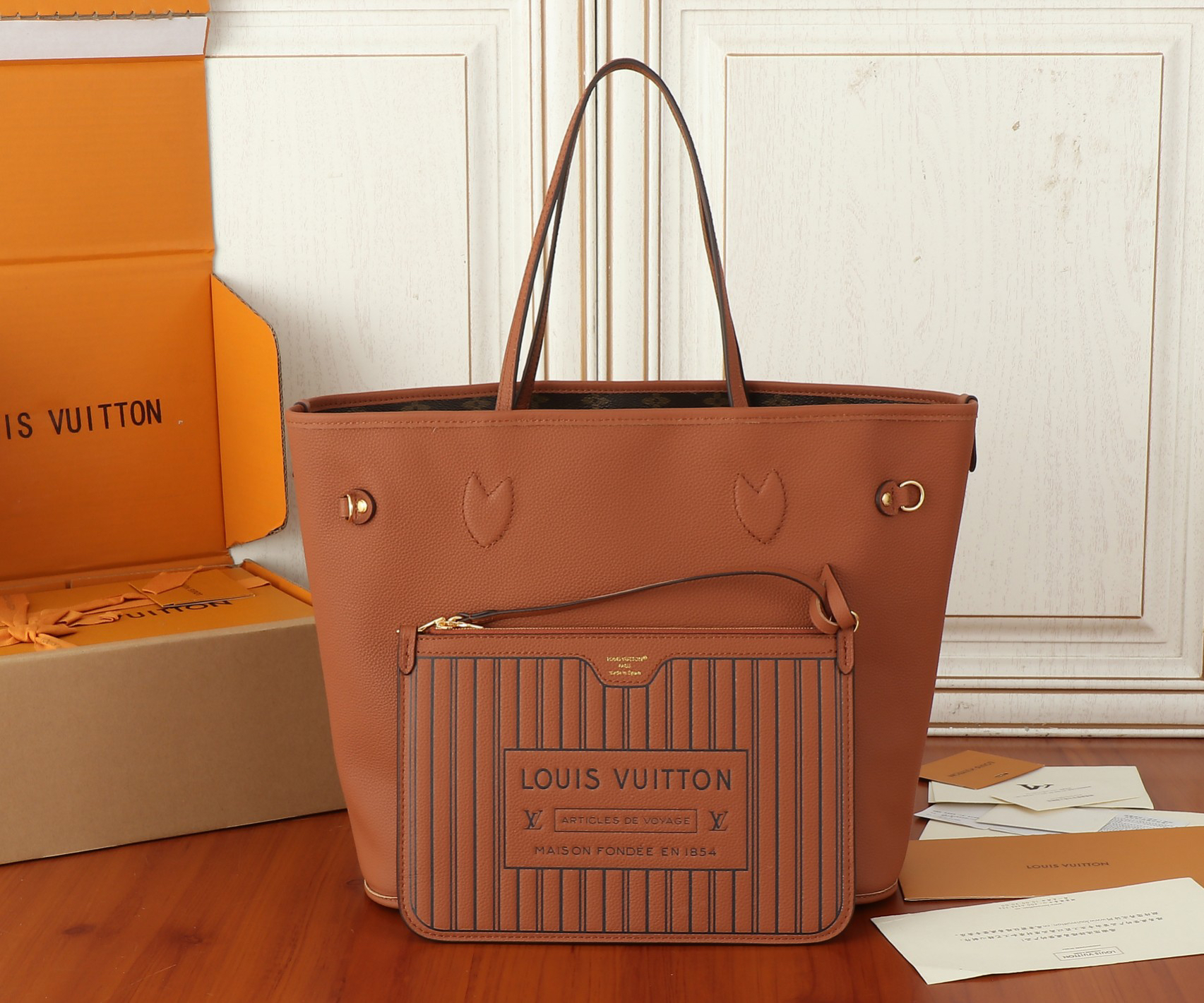 Neverfull Inside Out MM Handbag - Image 3