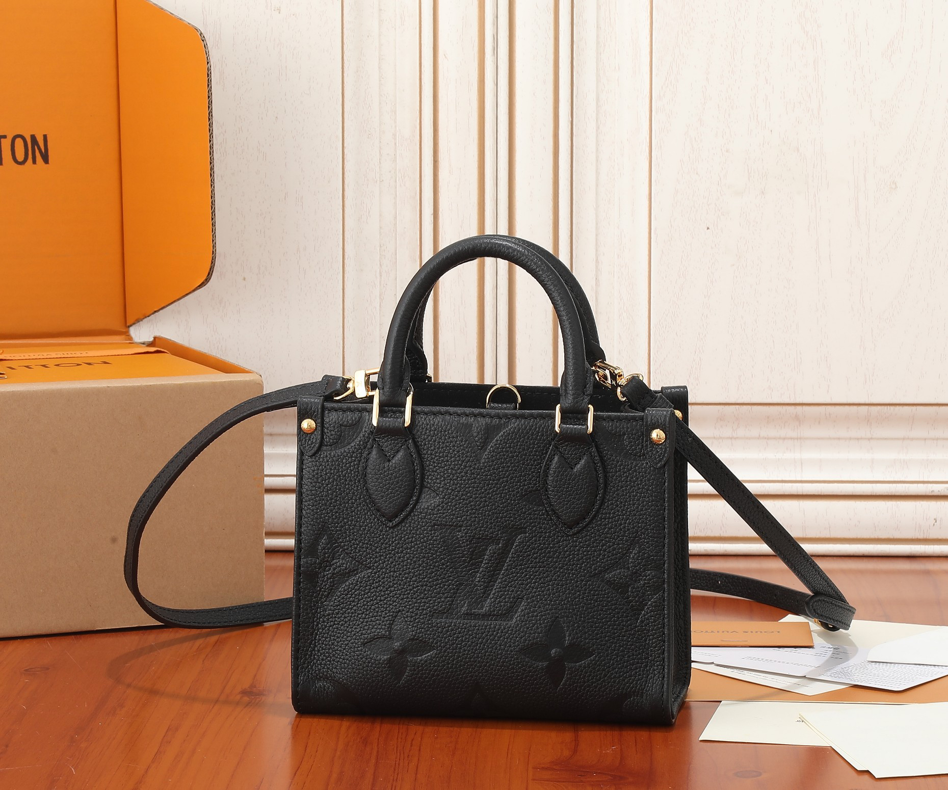 Louis Vuitton OnTheGo BB Handbag in Monogram Empreinte Leather - Image 3