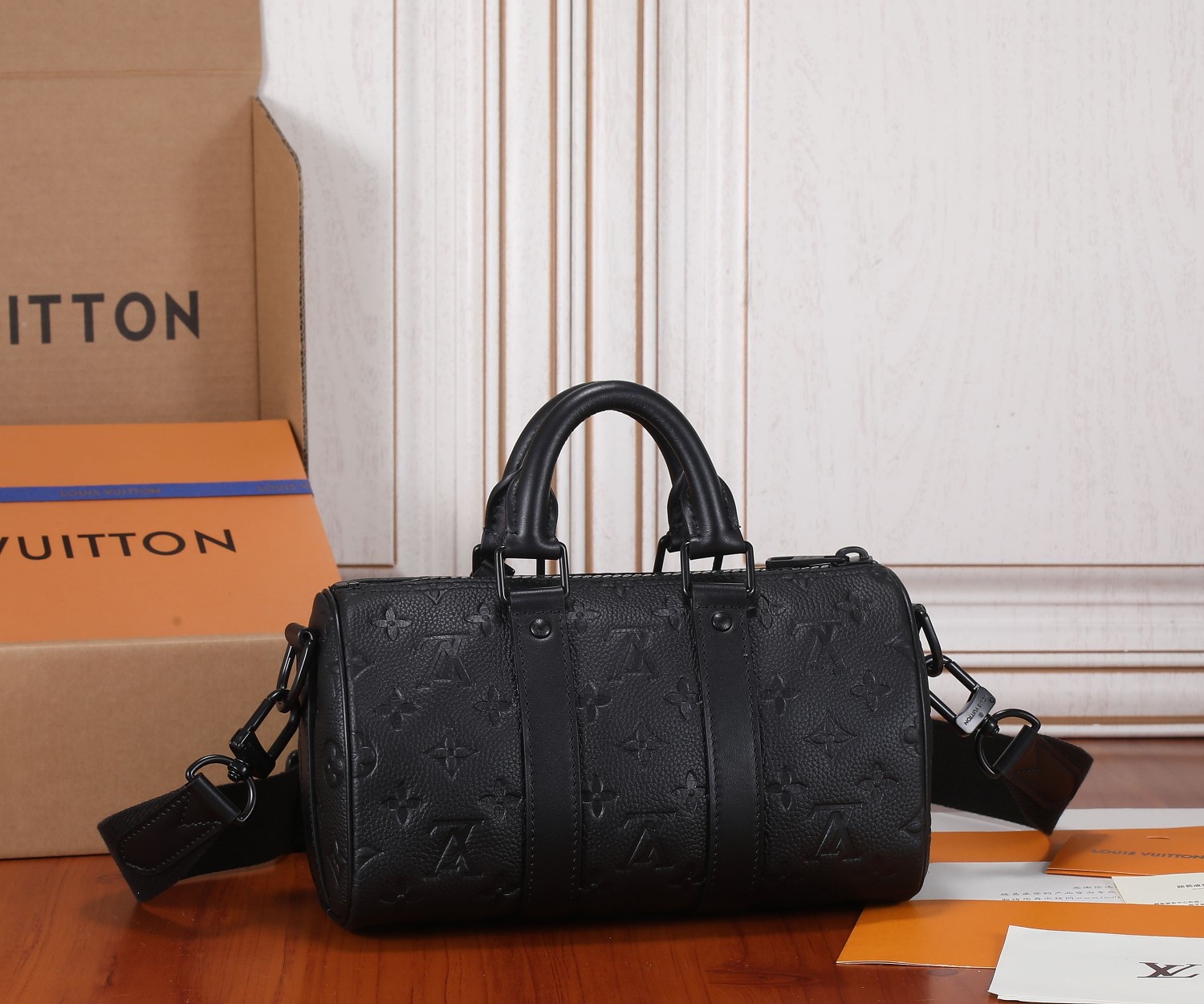 Keepall Mini Travel Bag in Taurillon Monogram Leather, Model M20900 - Image 3