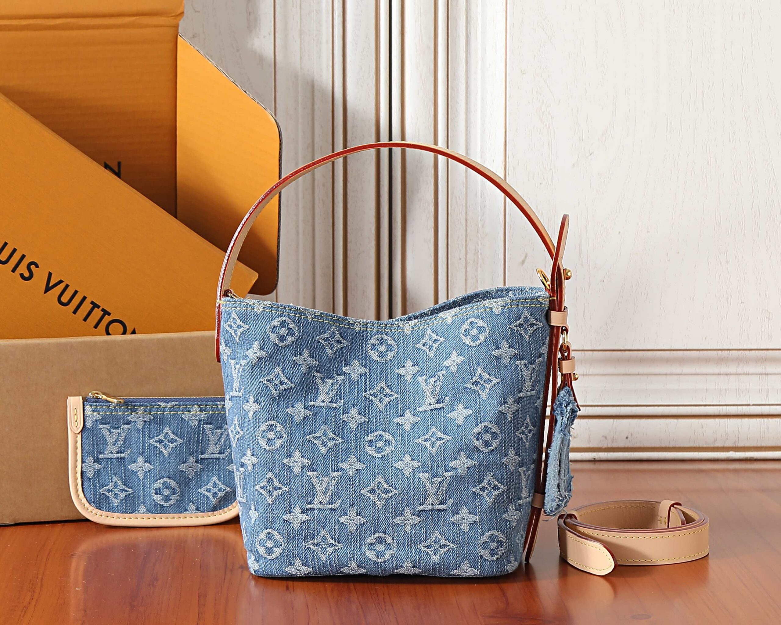 Louis Vuitton All In BB Denim Handbag - Image 3
