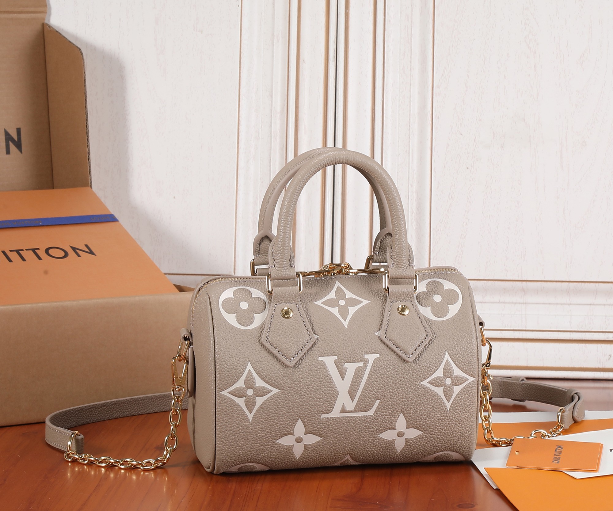 Louis Vuitton Speedy Bandouliere 20 Monogram Empreinte Leather Handbag - Image 3