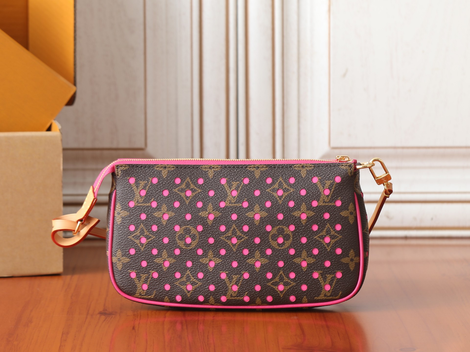 Louis Vuitton Pochette Accessoires Monogram Perfo Shoulder Bag - Image 3