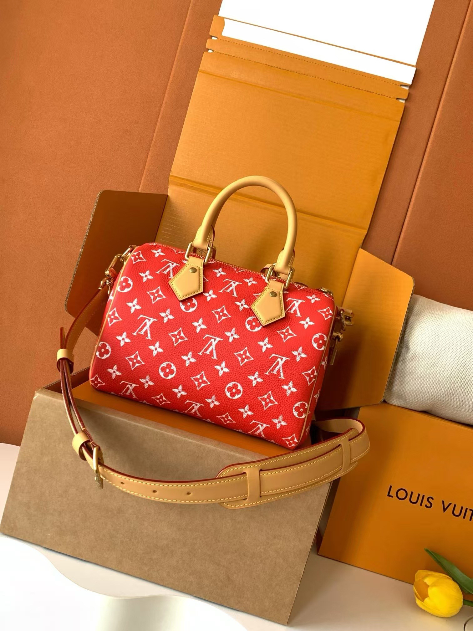 Louis Vuitton Speedy Bandoulière 25 Monogram Leather Handbag - Image 3