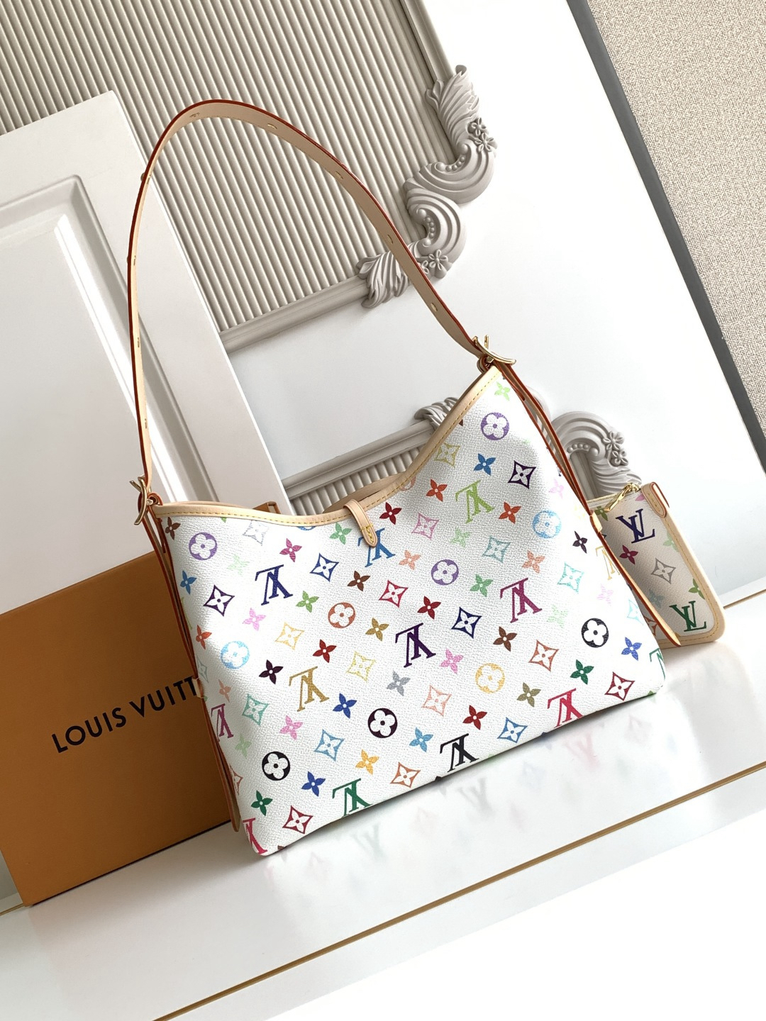 Louis Vuitton x Takashi Murakami CarryAll Small Bag - Image 3