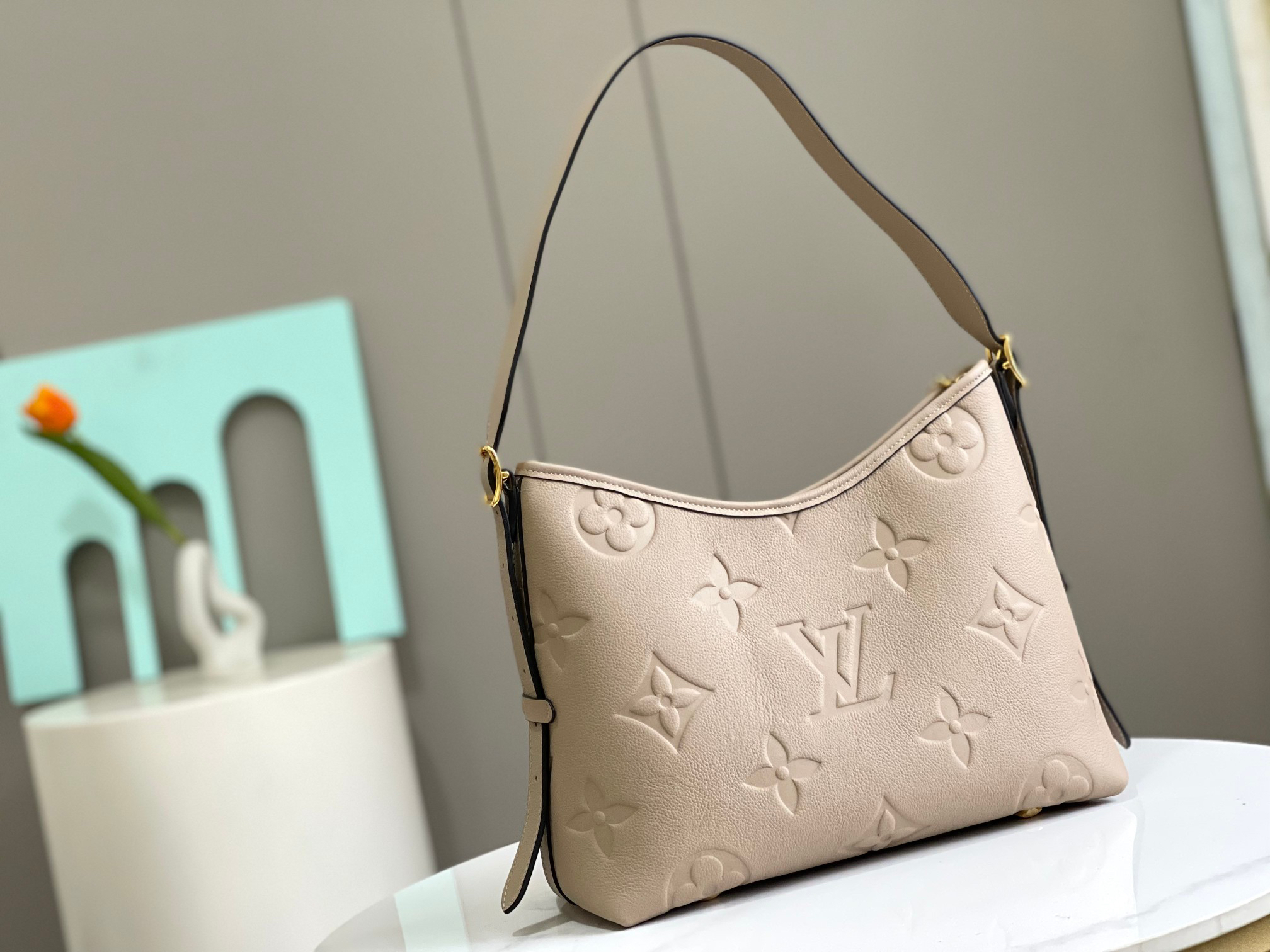 Louis Vuitton CarryAll Small Handbag in Monogram Empreinte Leather - Image 3