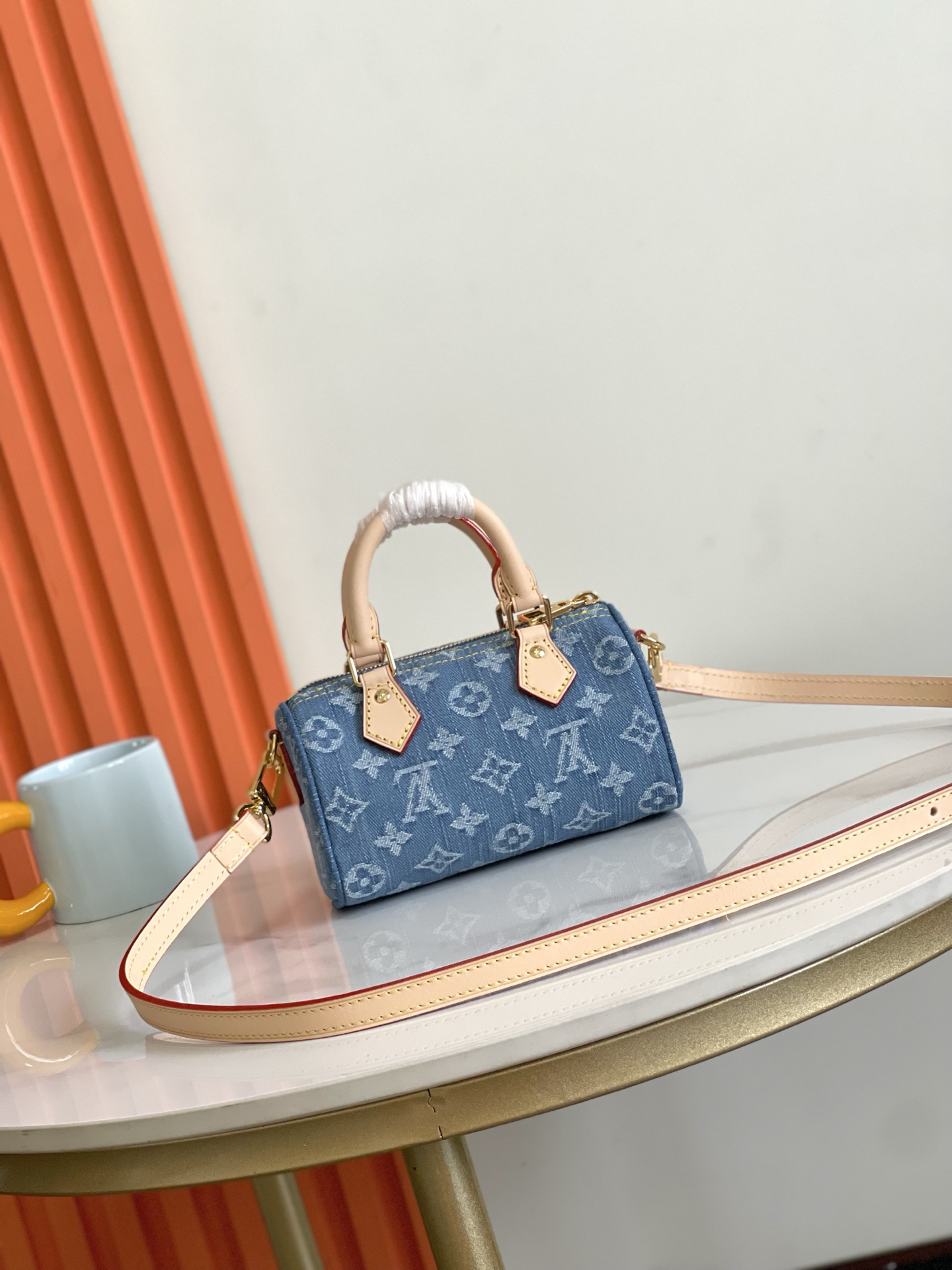 Nano Speedy Denim Crossbody Bag - Image 3