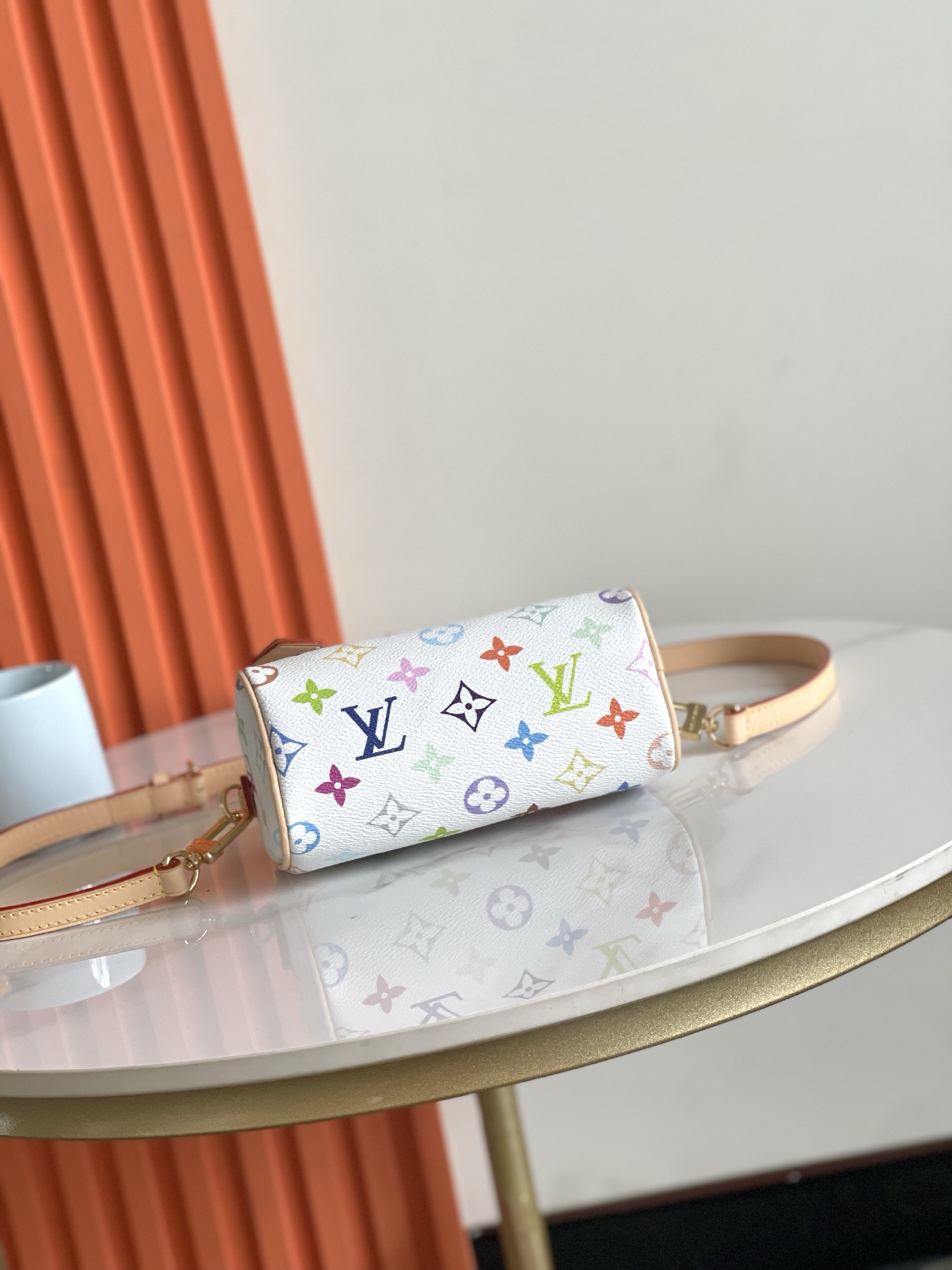 Louis Vuitton x Murakami Nano Speedy Monogram Crossbody Bag - Image 3