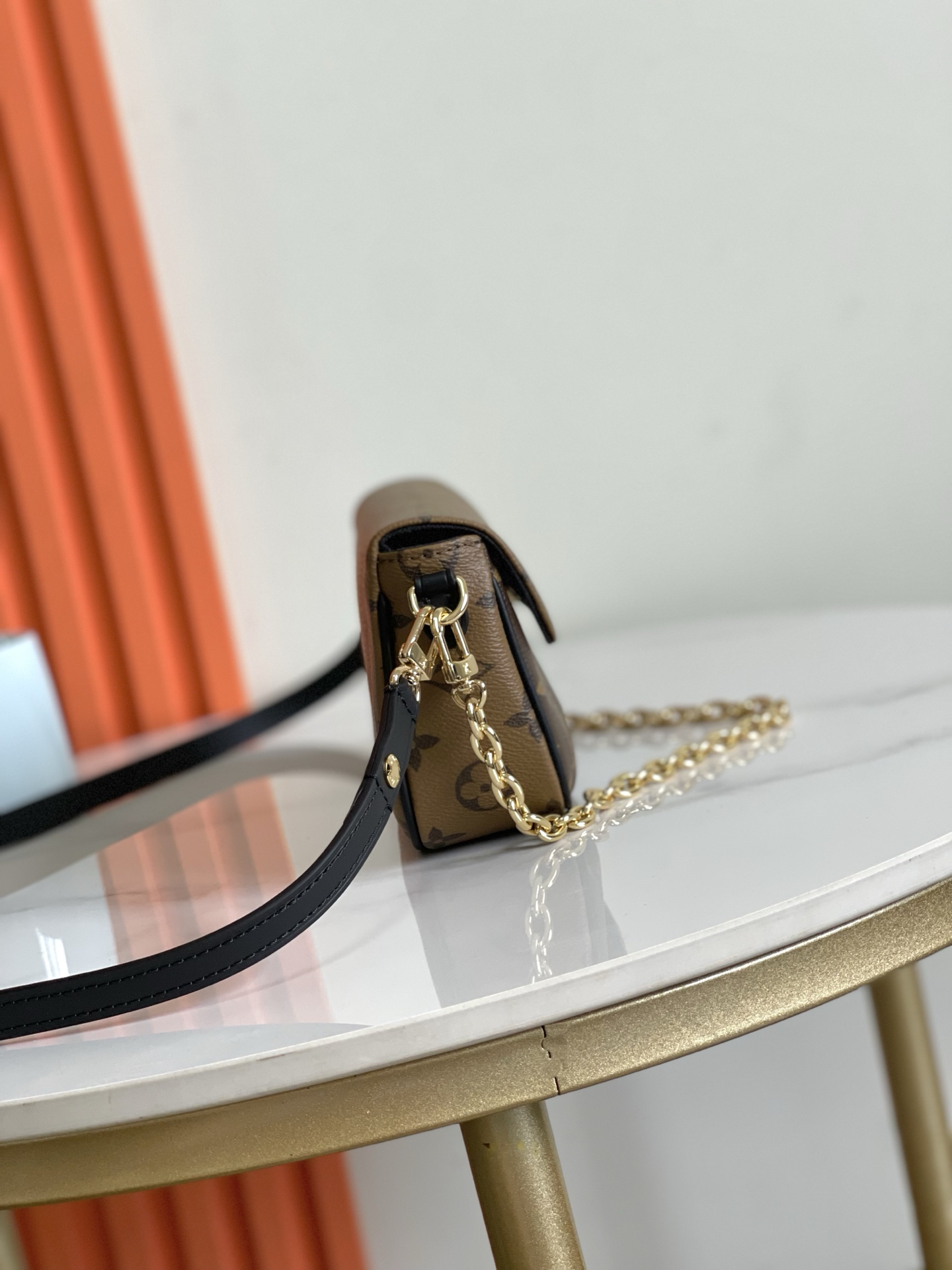 Louis Vuitton Wallet On Chain Ivy Crossbody Bag in Monogram Reverse Canvas - Image 3