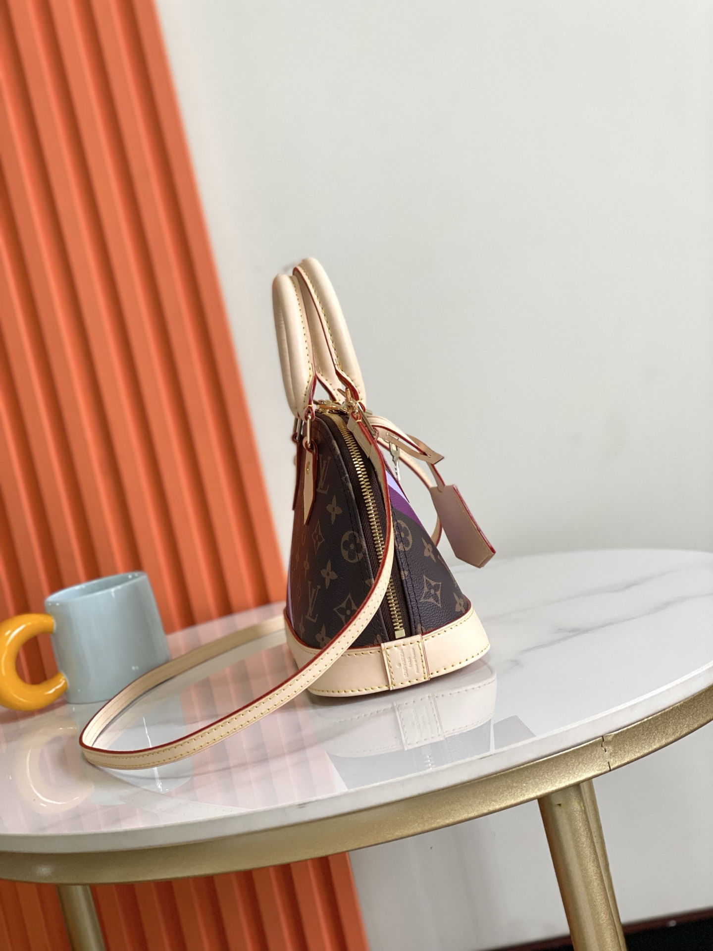 Louis Vuitton Alma BB Monogram Canvas Crossbody Bag - Image 3