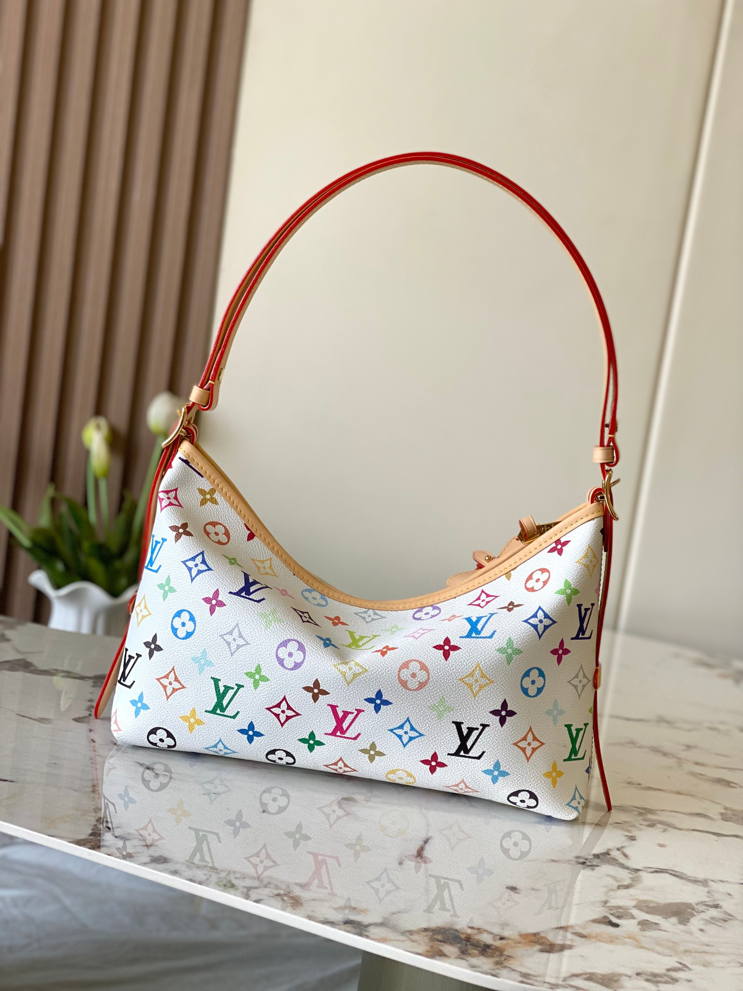Louis Vuitton x Takashi Murakami Carryall East West Handbag - Image 3