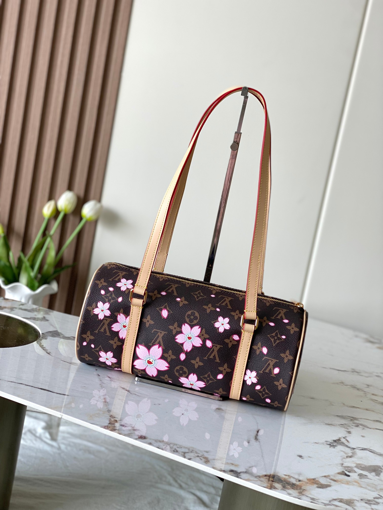 Louis Vuitton x Takashi Murakami Small Cowhide Shoulder Bag, Model M13097 - Image 3