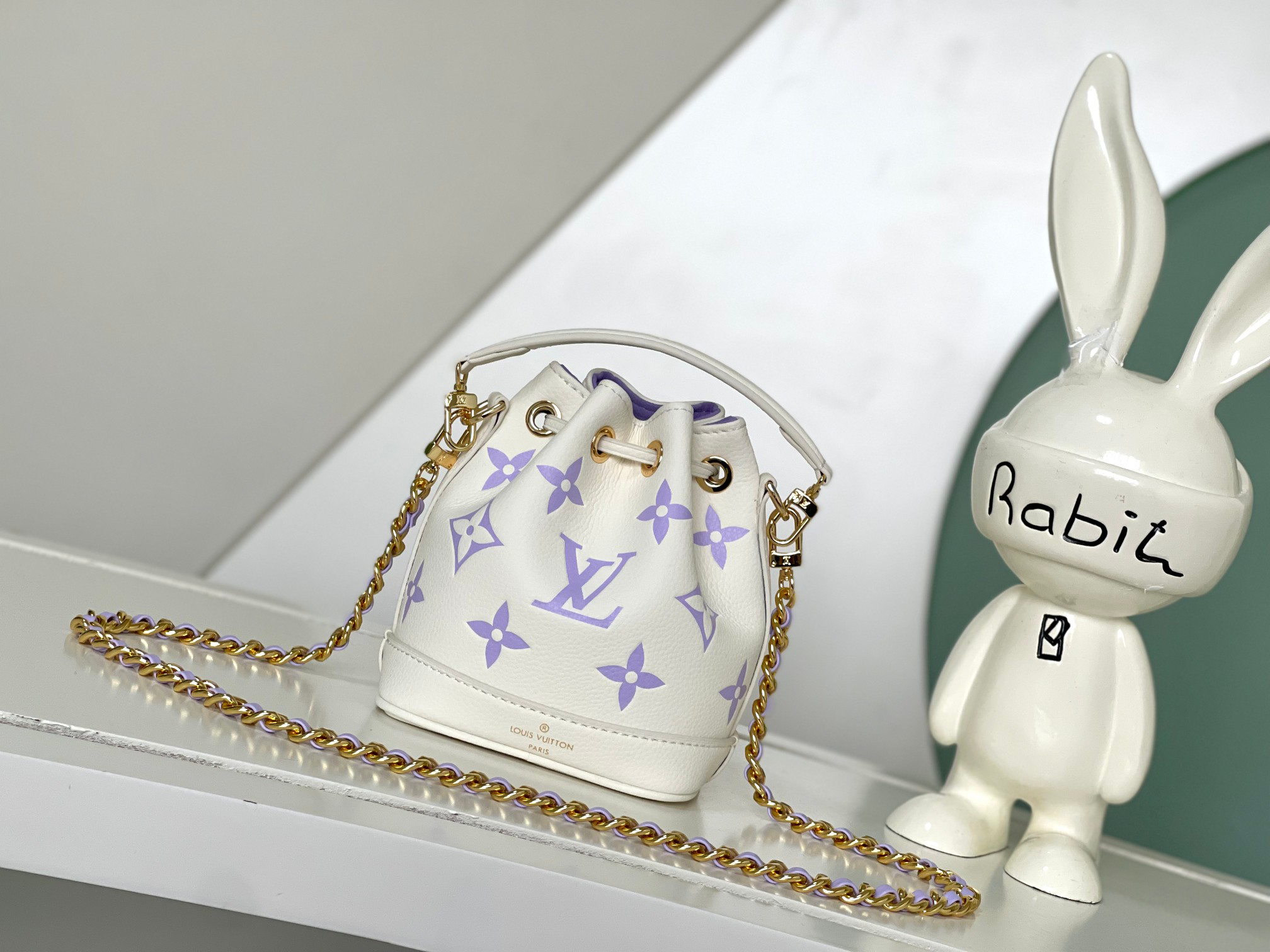 Louis Vuitton Nano Noé Summer Stardust Monogram Empreinte Bag in Purple - Image 3