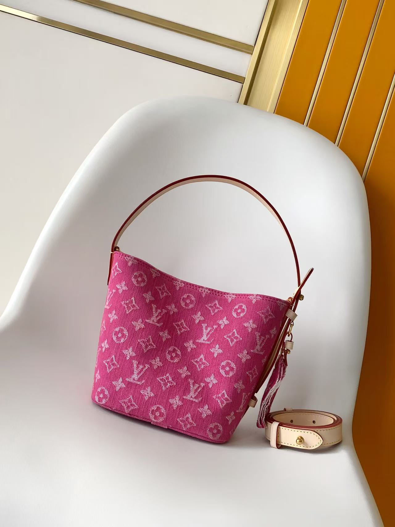 Louis Vuitton All In BB Denim Shoulder Bag - Image 3