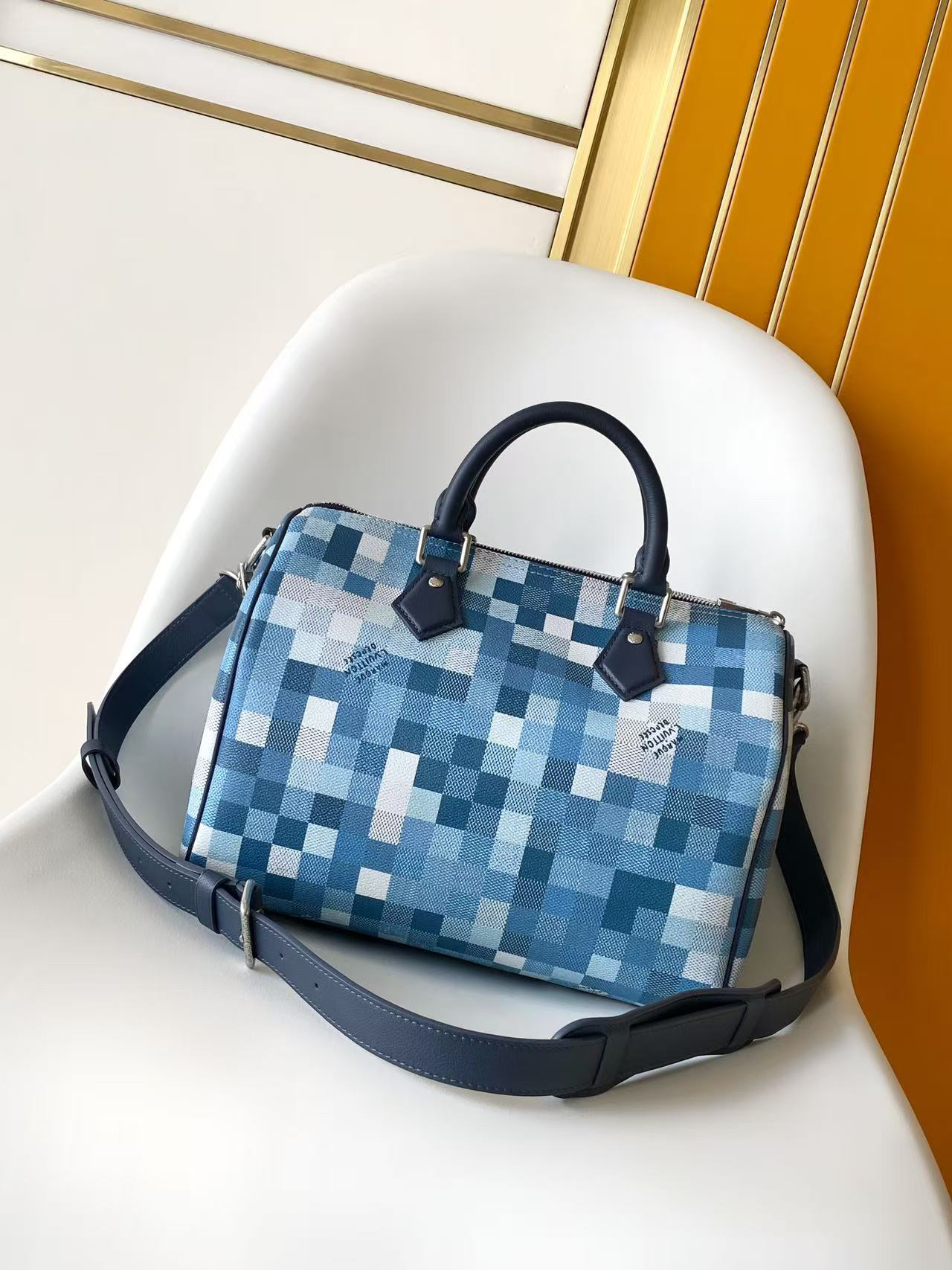 Louis Vuitton Speedy Soft 30 Boho Handbag in Monogram Coated Canvas - Image 3