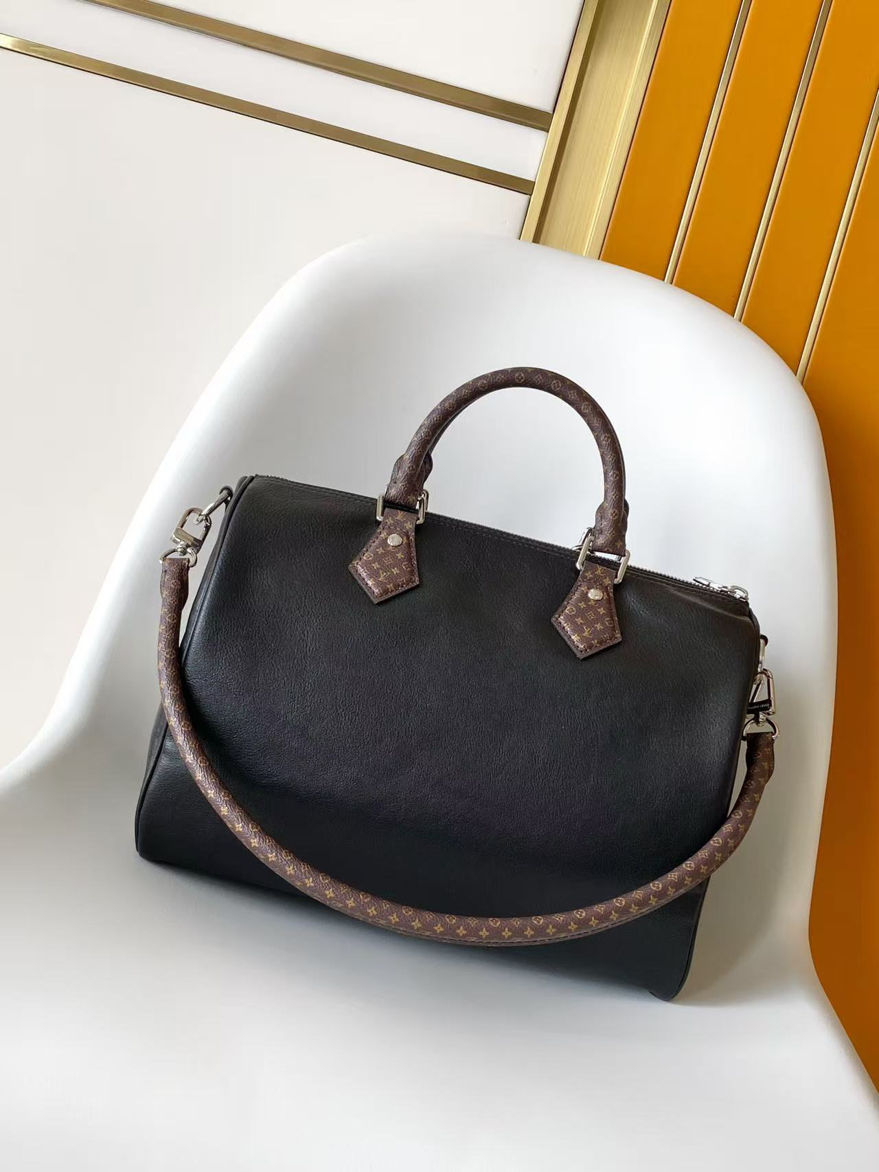 Louis Vuitton Speedy Soft 30 Boho Handbag in Monogram Coated Canvas - Image 3