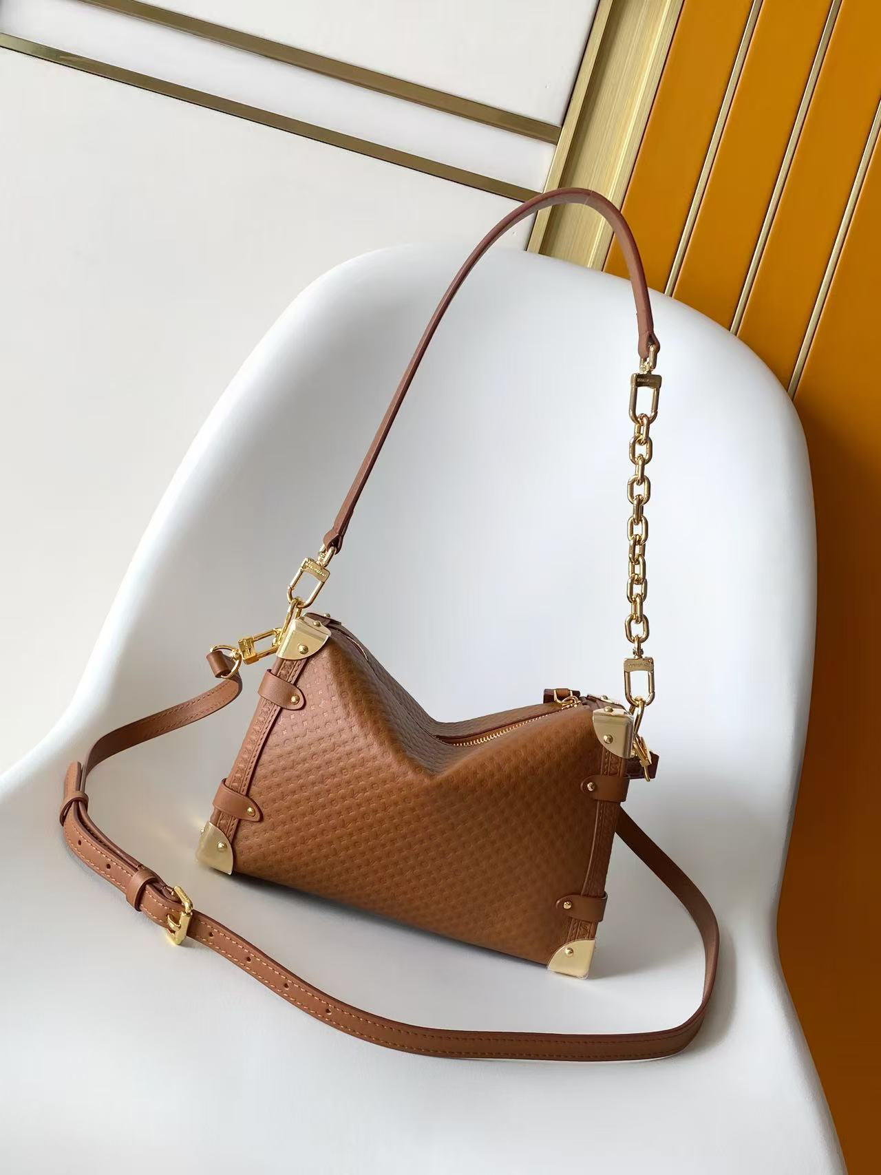 Louis Vuitton Side Trunk Medium Handbag - Image 3