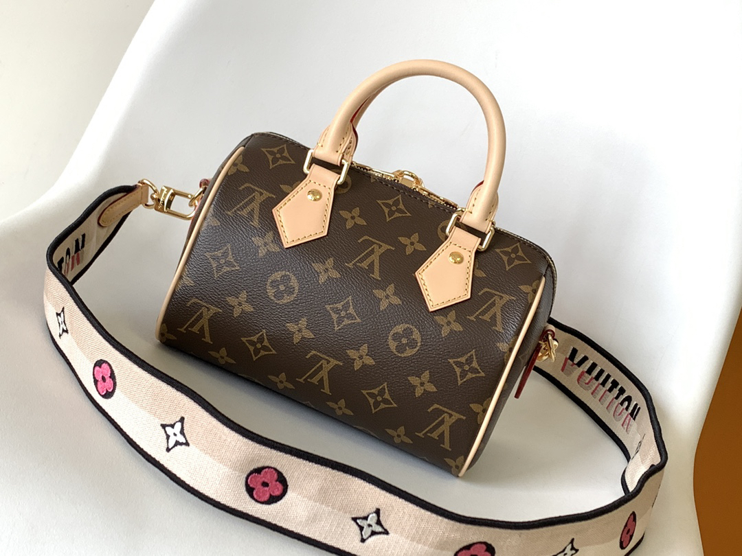 Louis Vuitton Speedy Bandoulière 20 Crossbody Bag in Monogram Canvas - Image 3