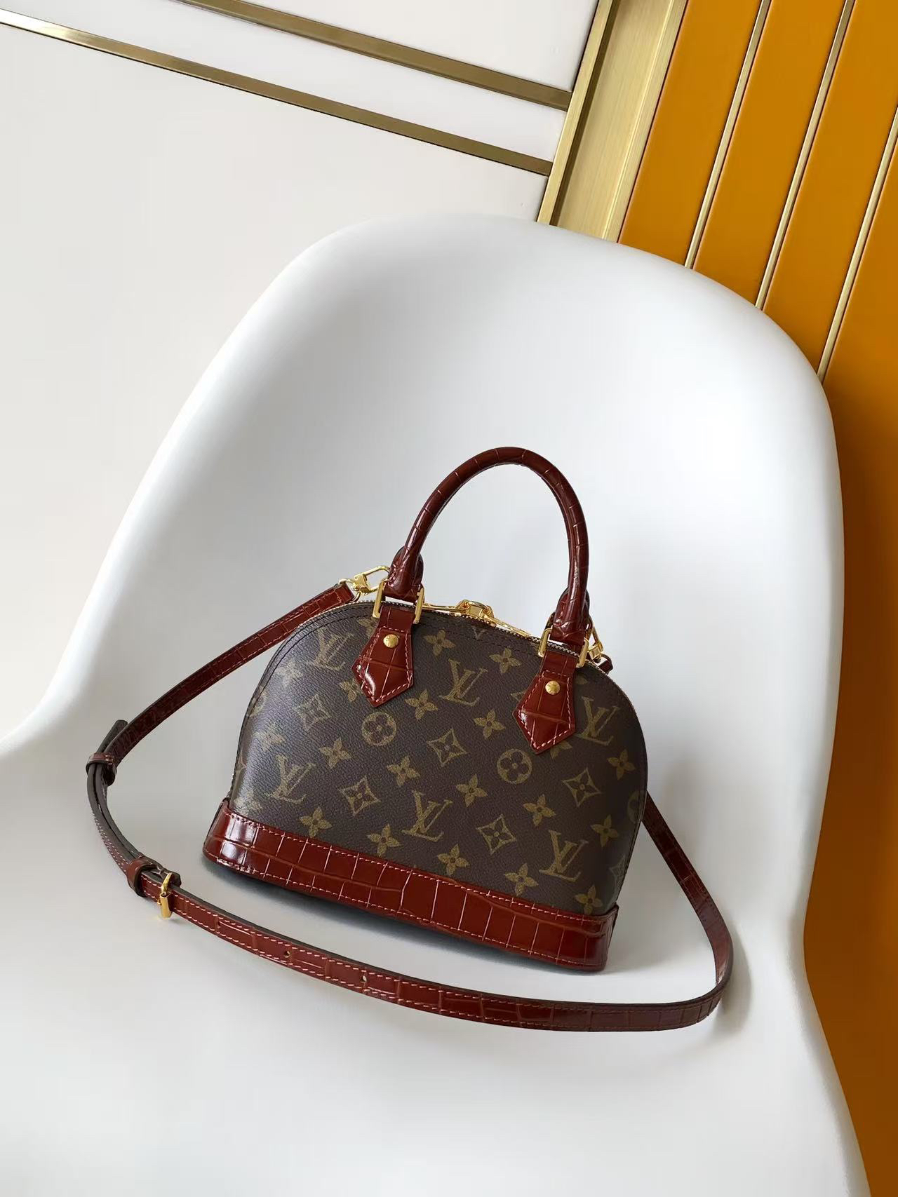 Louis Vuitton Alma BB Trunk Series Handbag - Image 3