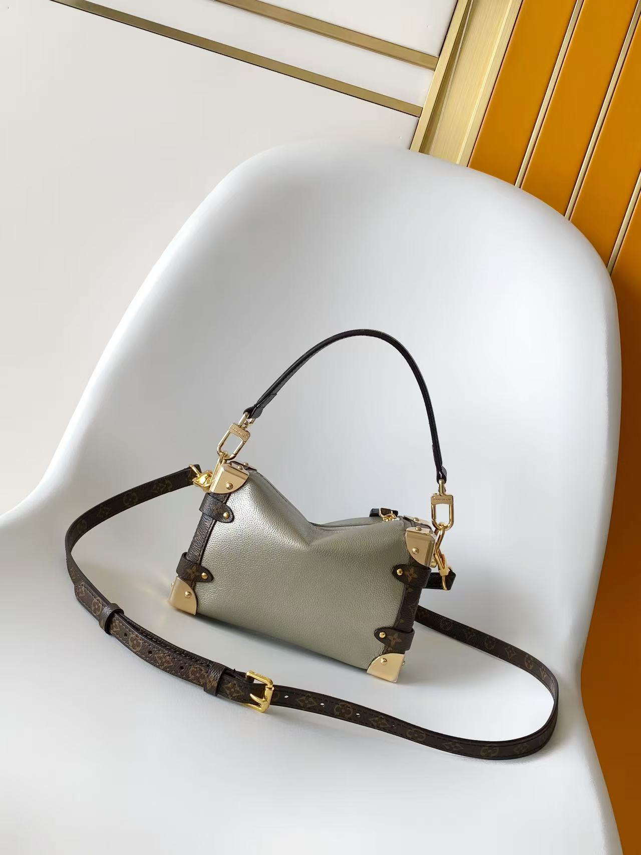 Louis Vuitton Side Trunk MM Leather Crossbody Bag - Image 3
