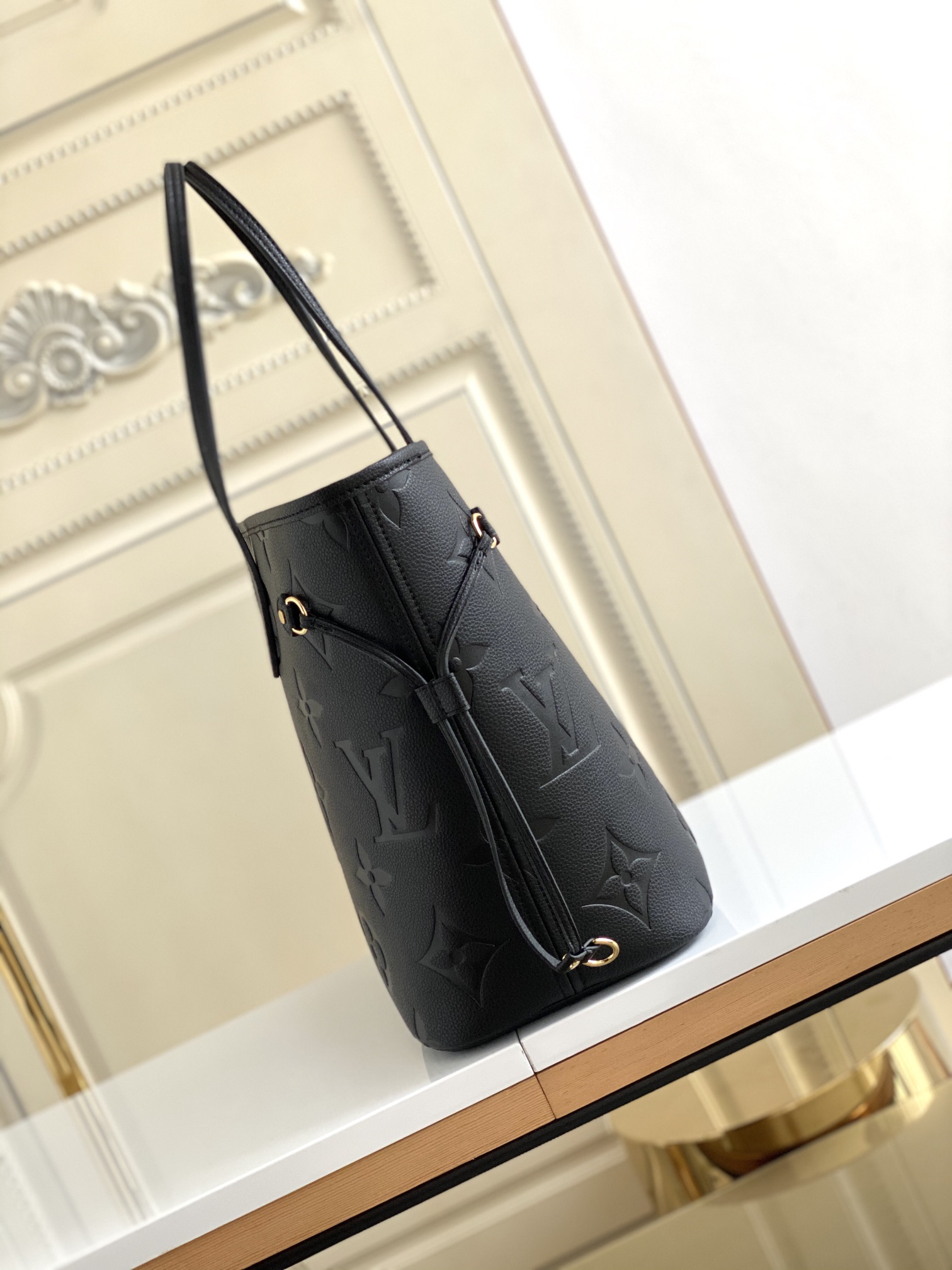 Louis Vuitton Neverfull MM Tote Bag M45685 Black - Image 3