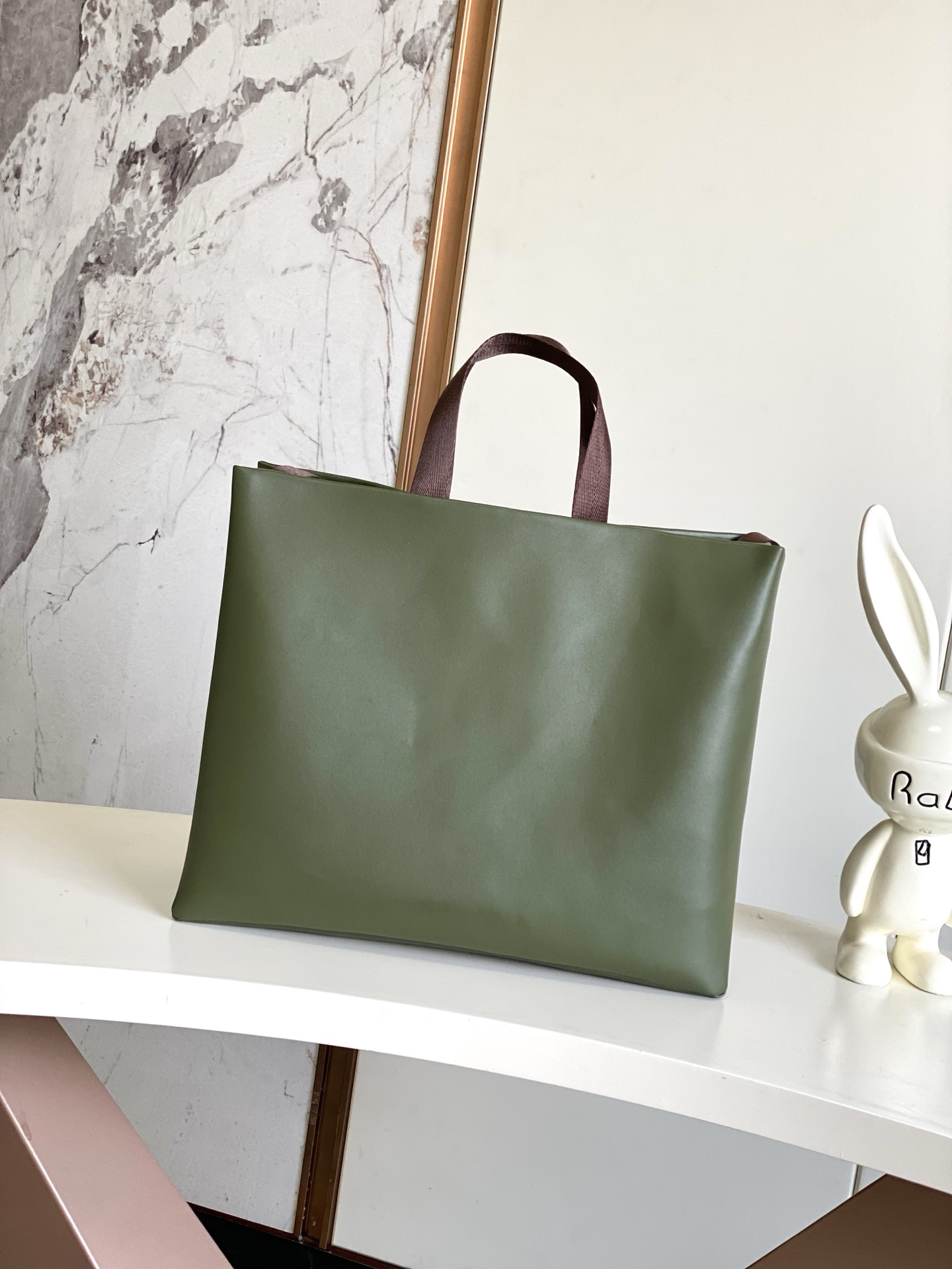 Louis Vuitton Medium Leather Tote Bag M24457 - Image 3