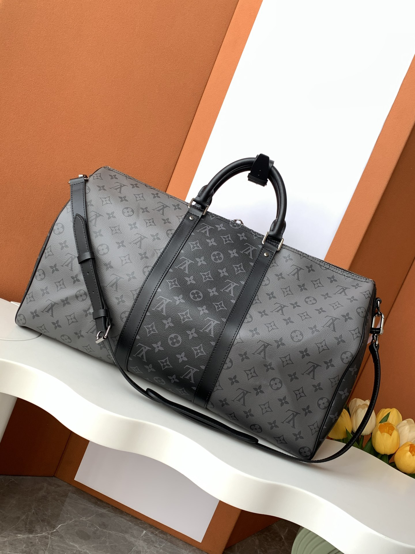 Louis Vuitton Keepall Bandoulière 50 Travel Bag - Image 3