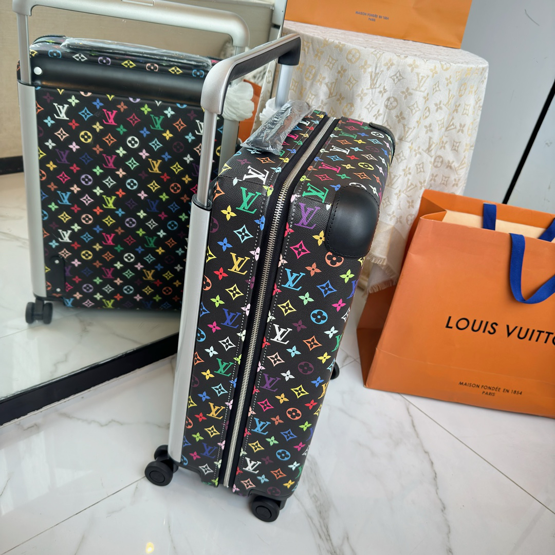 Louis Vuitton Horizon 55 Carry-On Suitcase in Black Multicolor Monogram - Image 3