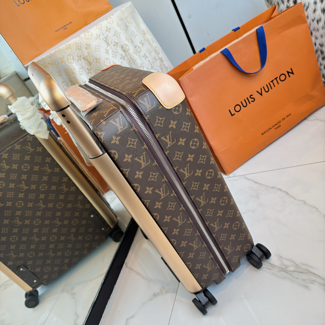 Louis Vuitton Horizon 55 Carry-On Suitcase in Brown Monogram Canvas - Image 3