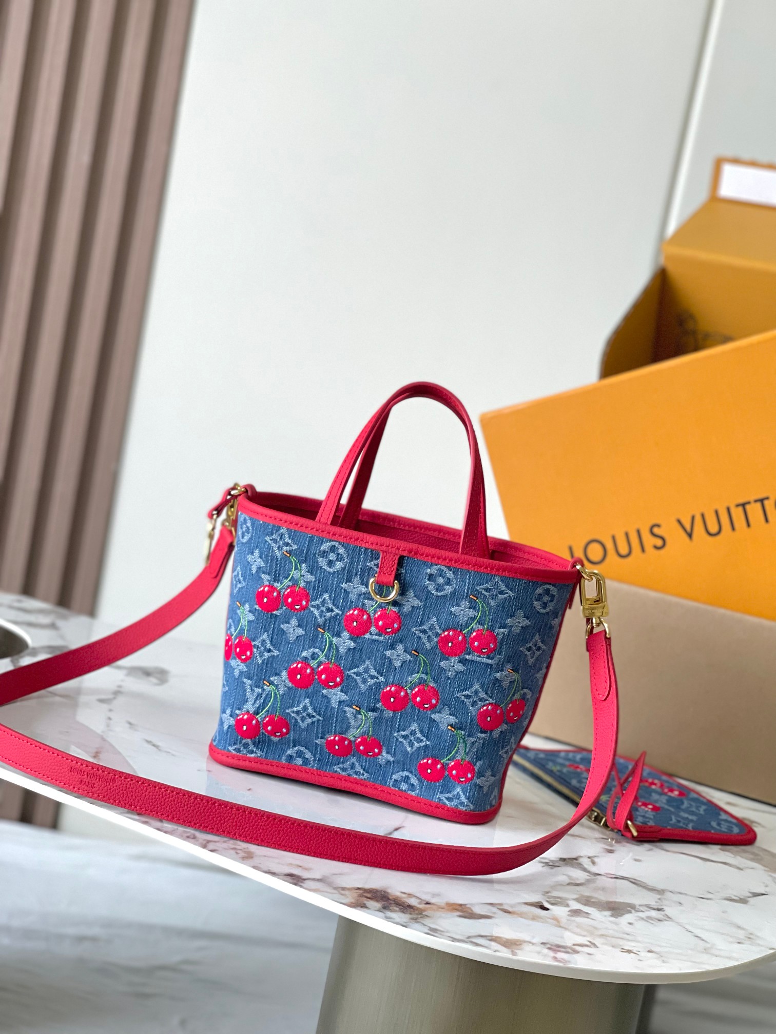 Louis Vuitton x Takashi Murakami Neverfull Inside Out BB Tote Bag - Image 3