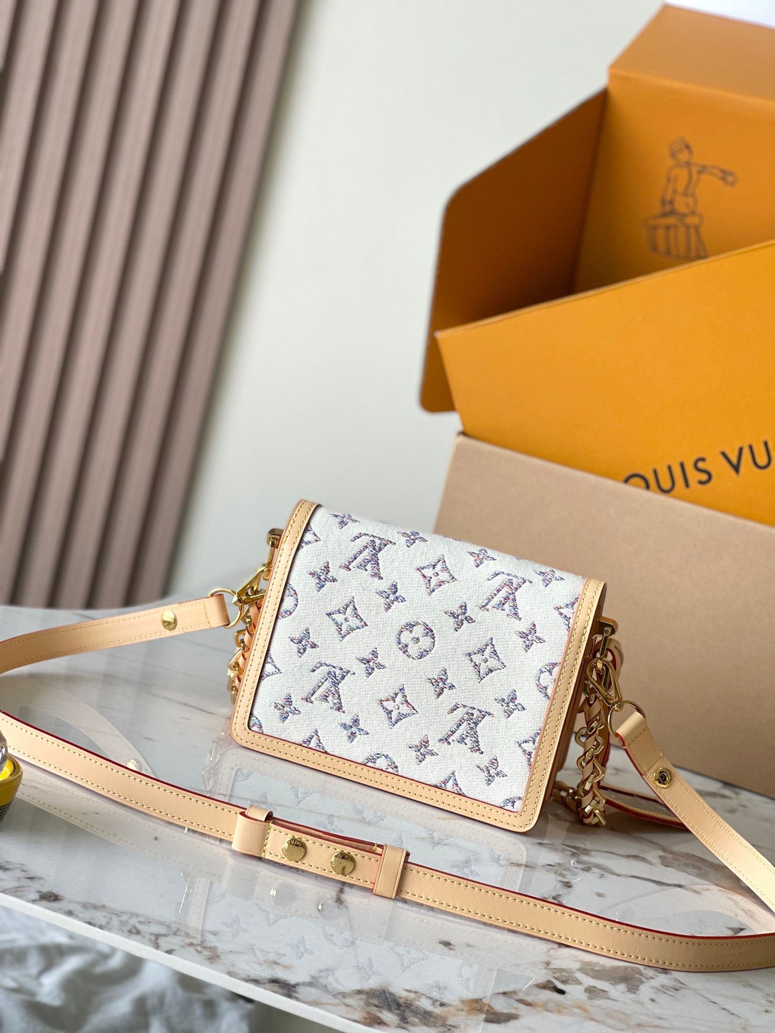 Louis Vuitton Dauphine Mini Handbag from the Nautical Collection - Image 3