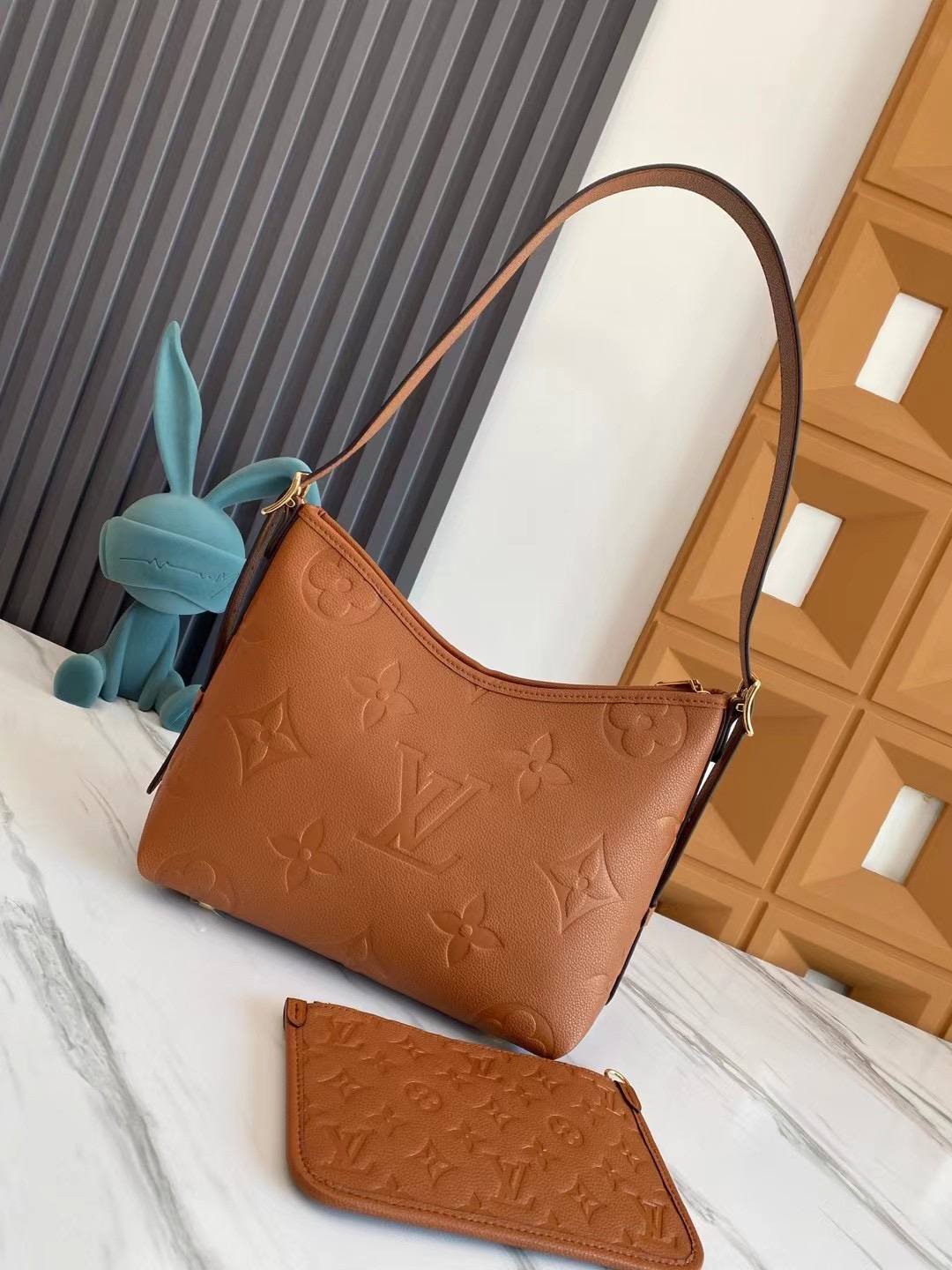 Louis Vuitton CarryAll PM Monogram Leather Handbag - Image 3
