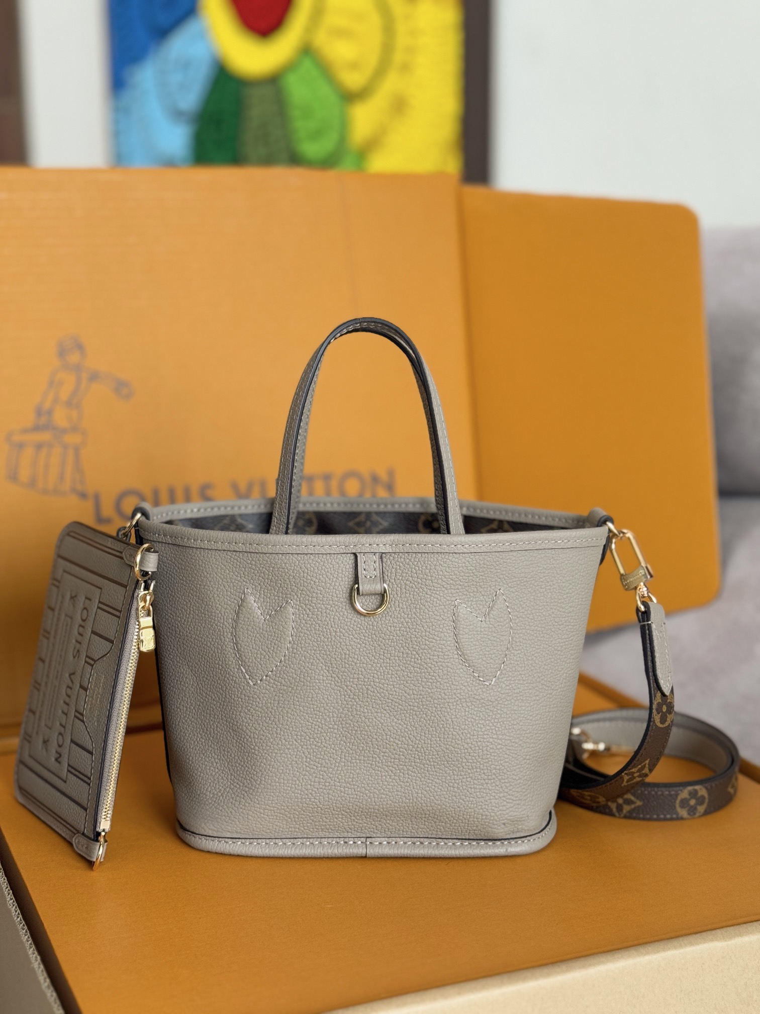 Louis Vuitton Neverfull Bandouliere Inside Out BB Reversible Tote Bag - Image 3