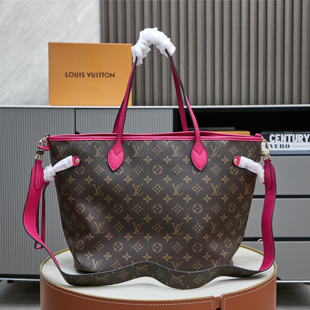 Louis Vuitton Neverfull MM Tote Bag in Damier Azur Canvas - Image 3