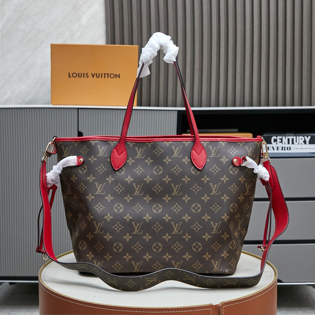Louis Vuitton Neverfull MM Tote Bag in Damier Azur Canvas - Image 3