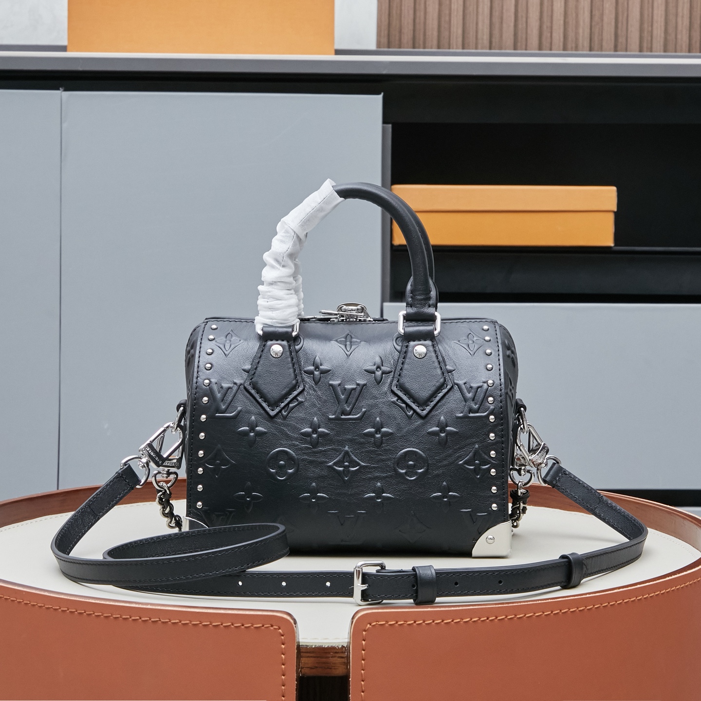 Louis Vuitton Monogram Bold Speedy 20 Trunk Handbag M14575 - Image 3