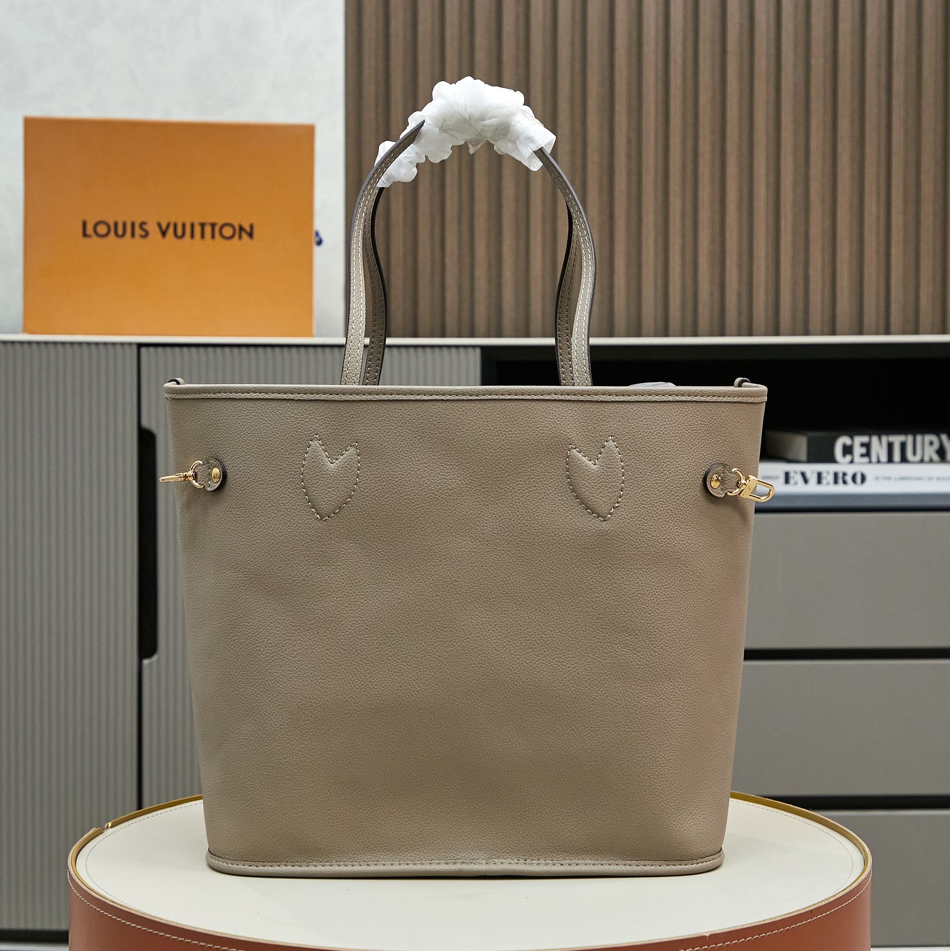Louis Vuitton Neverfull MM Tote Bag in Damier Azur Canvas - Image 3