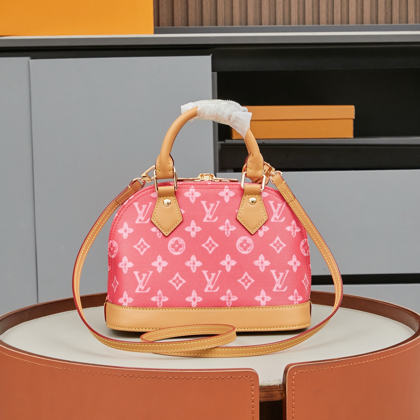Louis Vuitton Alma BB Monogram Canvas Handbag - Image 3