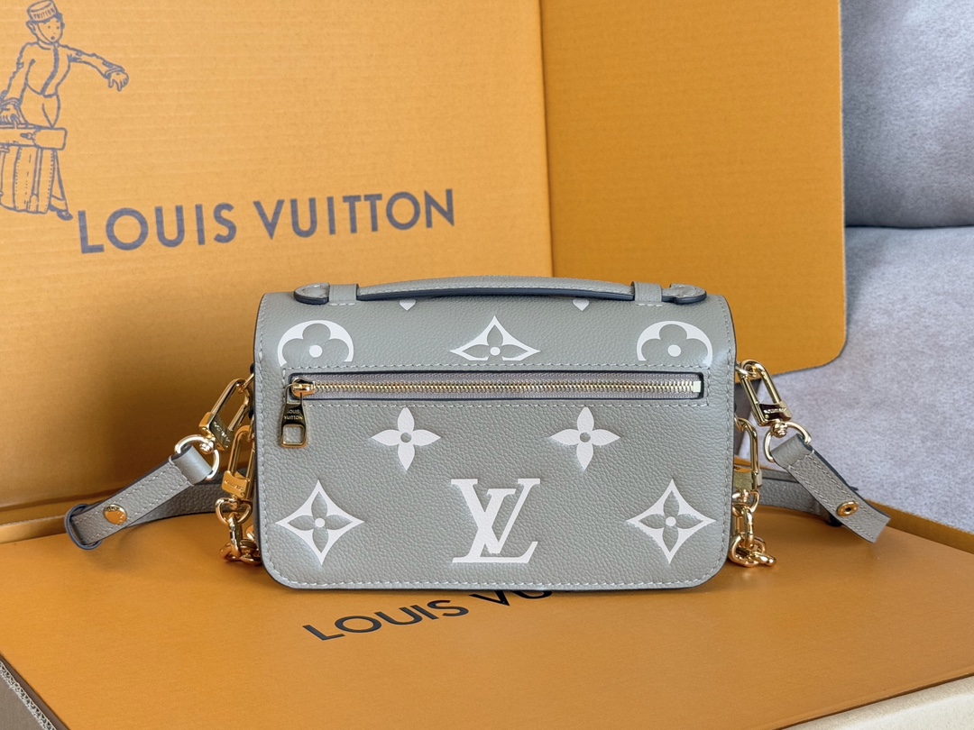 Louis Vuitton Pochette Metis East West Monogram Empreinte Leather Crossbody Bag - Image 3