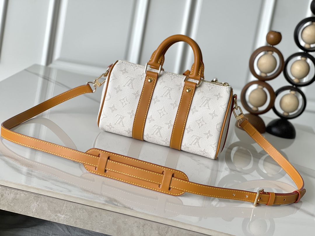 Louis Vuitton Keepall Bandouliere 25 Monogram Surfin Travel Bag - Image 3
