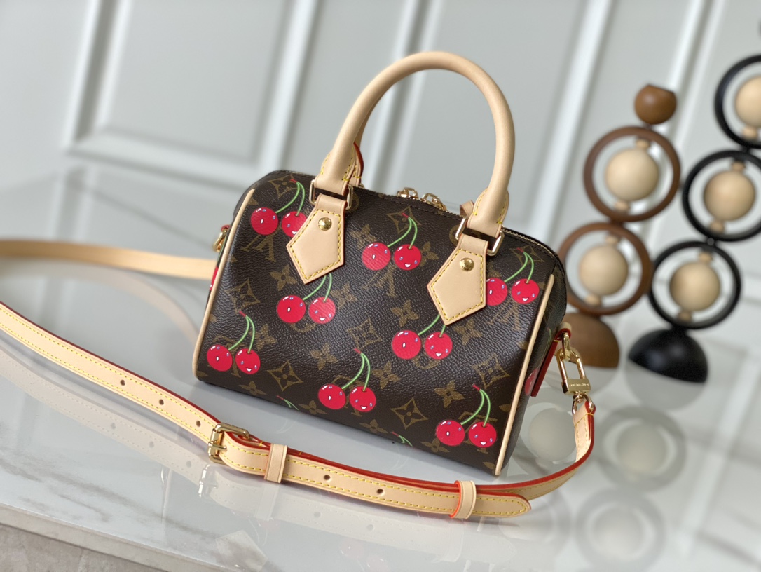 Louis Vuitton Speedy Bandouliere 20 M13094 Cherry Monogram Bag - Image 3