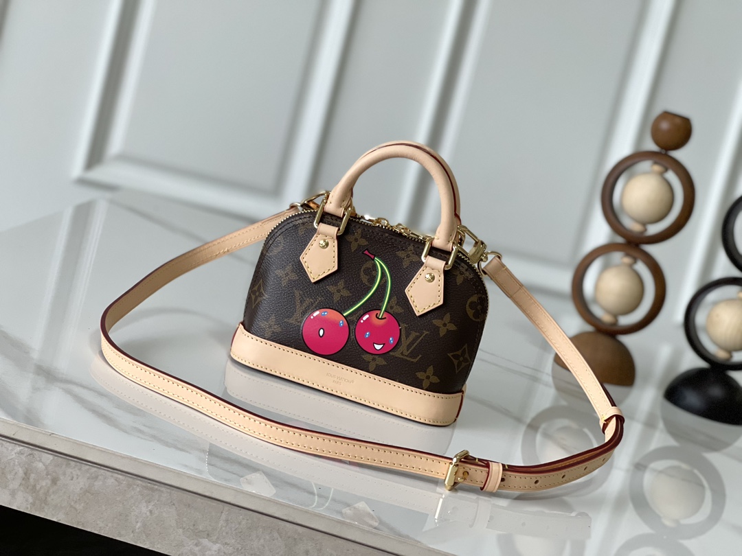 Louis Vuitton Nano Alma Monogram Cherry Handbag M13416 - Image 3
