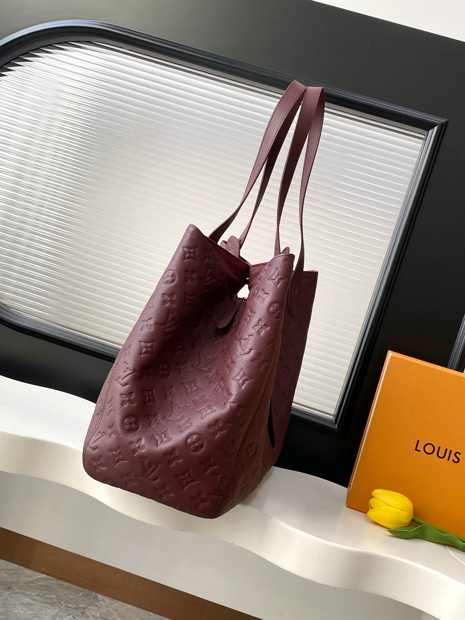 Louis Vuitton All In One MM Monogram Empreinte Leather Bag - Image 3