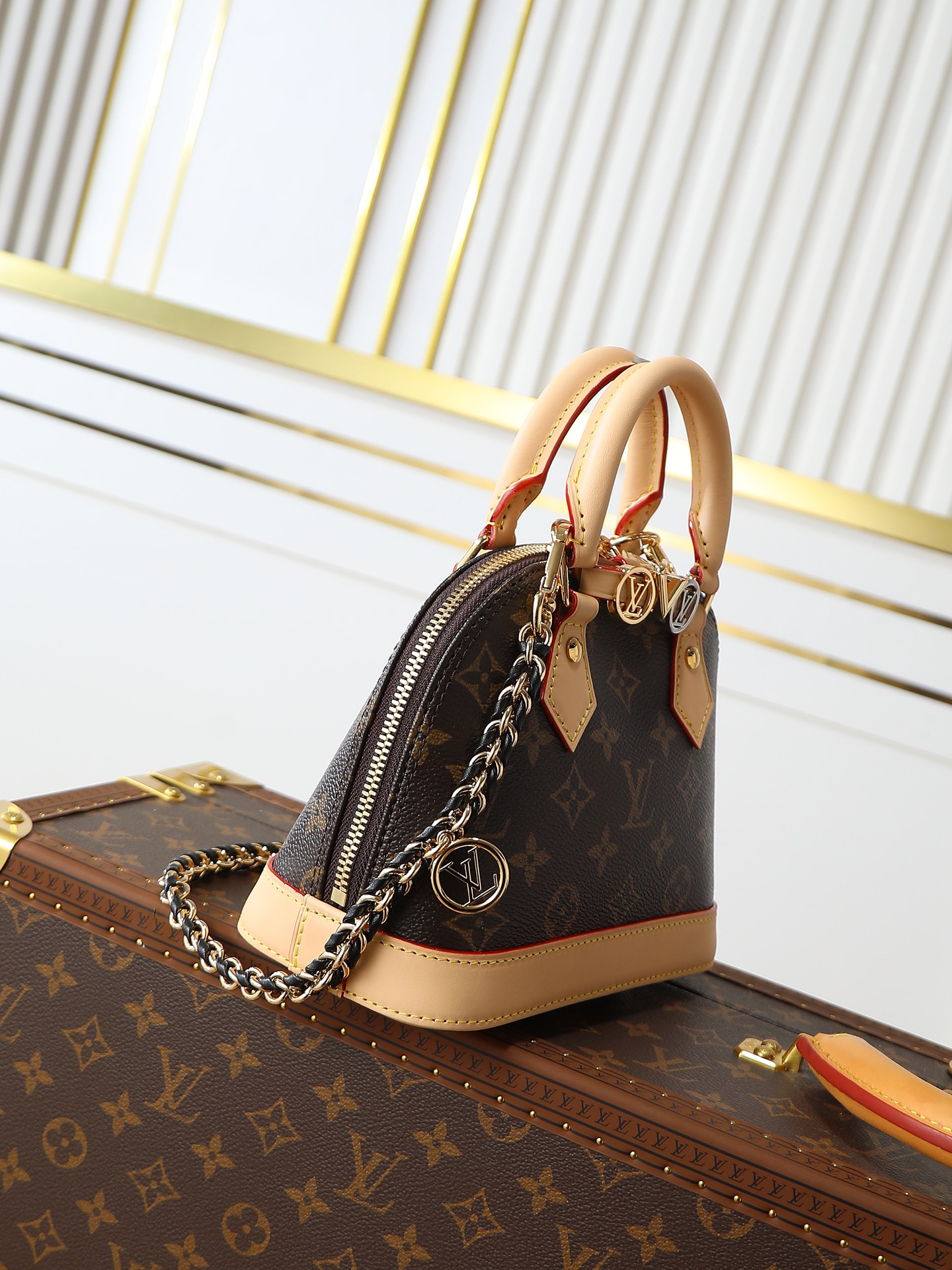 Louis Vuitton Nano Alma Monogram Canvas Handbag - Image 3