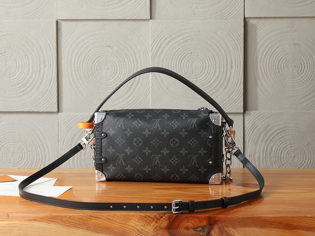 Louis Vuitton Side Trunk East West Monogram Eclipse Crossbody Bag - Image 3