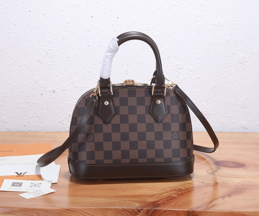 Louis Vuitton Alma BB Damier Ebene Handbag - Image 3